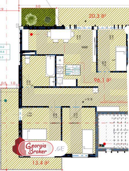 new build 4-room apartment for sale